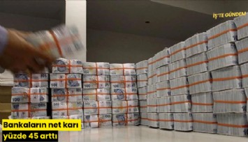 Bankaların net karı yüzde 45 arttı