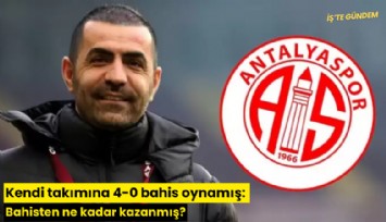 Kendi takımına 4-0 bahis oynamış: Bahisten ne kadar kazanmış?
