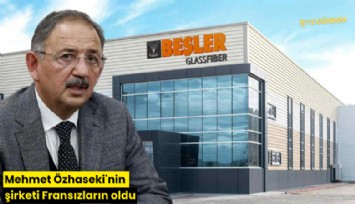 Mehmet Özhaseki'nin şirketi Fransızların oldu