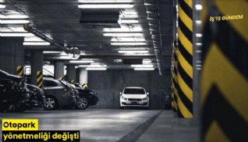 Otopark yönetmeliği değişti
