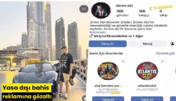 Yasa dışı bahis reklamına gözaltı
