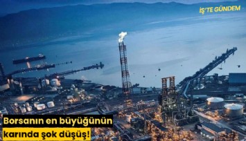 Borsanın en büyüğünün karında şok düşüş!