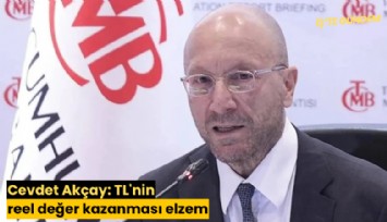Cevdet Akçay: TL'nin reel değer kazanması elzem