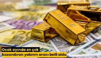 Ocak ayında en çok kazandıran yatırım aracı belli oldu