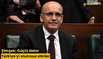 Şimşek: Güçlü dolar Türkiye'yi olumsuz etkiler