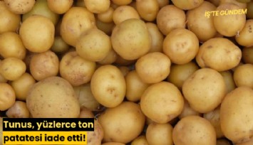 Tunus, yüzlerce ton patatesi iade etti!