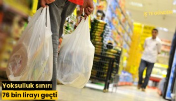 Yoksulluk sınırı 76 bin lirayı geçti