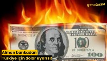 Alman bankadan Türkiye için dolar uyarısı!