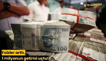 Faizler arttı, 1 milyonun getirisi uçtu!