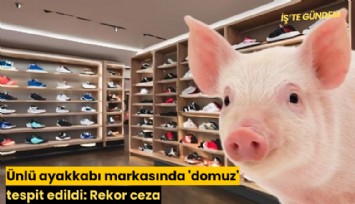 Ünlü ayakkabı markasında 'domuz' tespit edildi: Rekor ceza