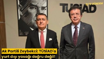 Ak Partili Zeybekci: TÜSİAD'a yurt dışı yasağı doğru değil!