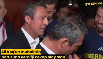Ali Koç'un muhabirin sorusuna verdiği cevap olay oldu