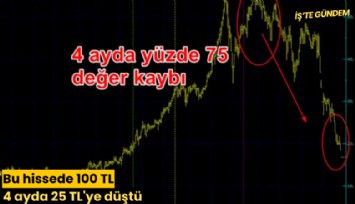 Bu hissede 100 TL 4 ayda 25 TL'ye düştü