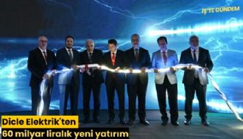 Dicle Elektrik'ten 60 milyar liralık yeni yatırım