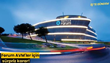 Konkordato ilan eden Forum AVM'ler için sürpriz karar!