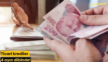 Ticari krediler 4 ayın dibinde!