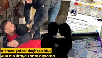 e-İmza çetesi deşifre oldu: 400 bin liraya sahte diploma