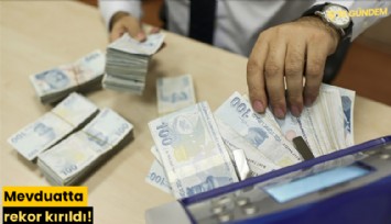 Mevduatta rekor kırıldı!