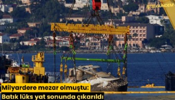 Milyardere mezar olmuştu: Batık lüks yat sonunda çıkarıldı