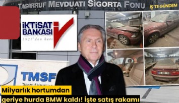 Milyarlık hortumdan geriye hurda BMW kaldı! İşte satış rakamı