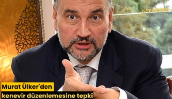 Murat Ülker'den kenevir düzenlemesine tepki