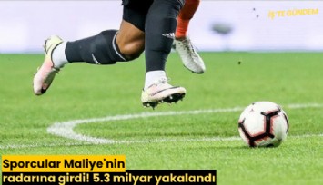 Sporcular Maliye'nin radarına girdi! 5.3 milyar yakalandı