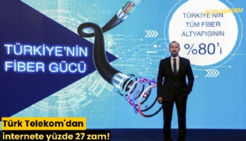 Türk Telekom'dan internete yüzde 27 zam!