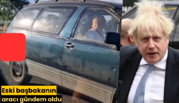 Eski başbakanın aracı gündem oldu