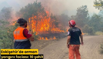 Eskişehir'de orman yangını faciası: 10 şehit