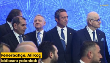 Fenerbahçe, Ali Koç iddiasını yalanladı