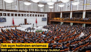Tok açın halinden anlamaz: 300 vekilin aylığı 378 Bin lirayı buldu!