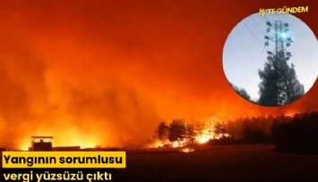Yangının sorumlusu vergi yüzsüzü çıktı