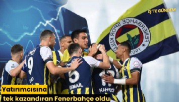 Yatırımcısına tek kazandıran Fenerbahçe oldu