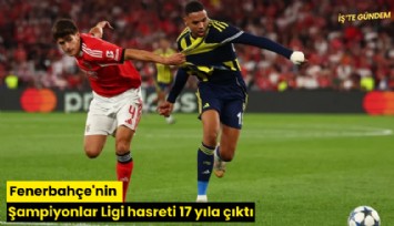 Fenerbahçe'nin Şampiyonlar Ligi hasreti 17 yıla çıktı