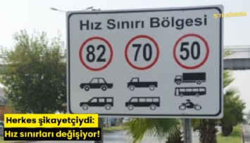 Herkes şikayetçiydi: Hız sınırları değişiyor!
