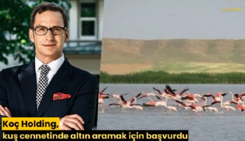 Koç Holding kuş cennetinde altın aramak için başvurdu