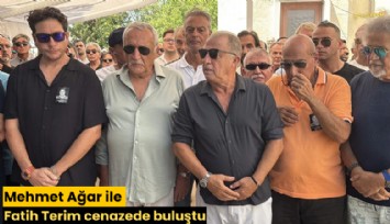 Mehmet Ağar ile Fatih Terim cenazede buluştu
