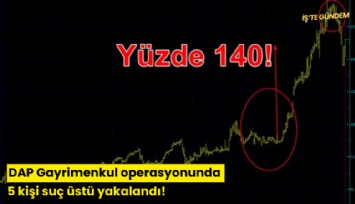 DAP Gayrimenkul operasyonunda 5 kişi suç üstü yakalandı!