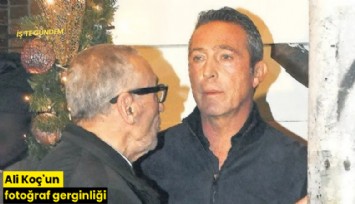 Ali Koç'un fotoğraf gerginliği