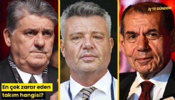 En çok zarar eden takım hangisi?