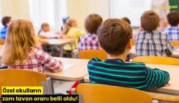 Özel okulların zam tavan oranı belli oldu!