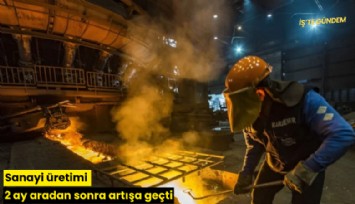 Sanayi üretimi 2 ay aradan sonra artışa geçti