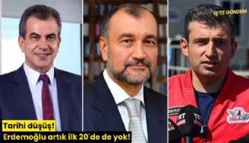 Tarihi düşüş: Erdemoğlu artık ilk 20'de de yok!