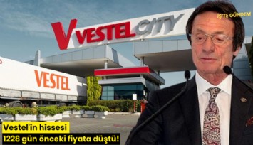 Vestel'in hissesi 1228 gün önceki fiyata düştü!