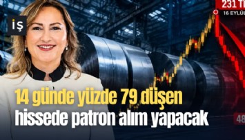 14 günde yüzde 79 düşen hissede patron alım yapacak