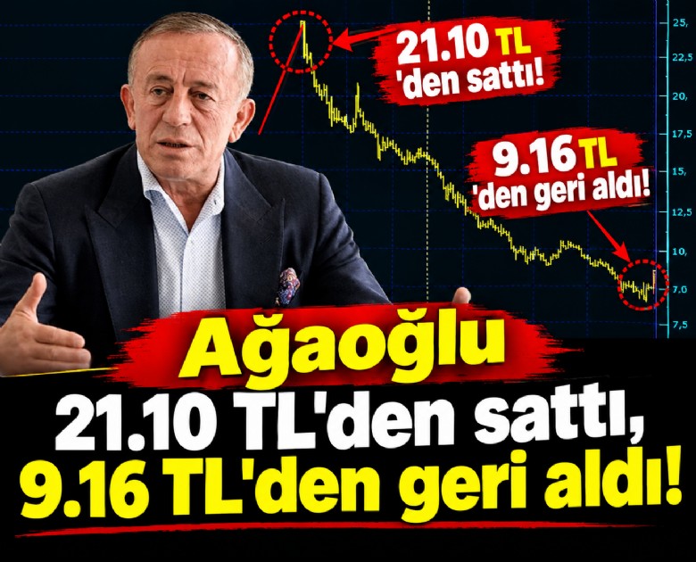 Ağaoğlu 21.10 TL'den sattı, 9.16 TL'den geri aldı!
