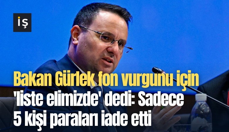 Bakan Gürlek fon vurgunu için 'liste elimizde' dedi: Sadece 5 kişi paraları iade etti