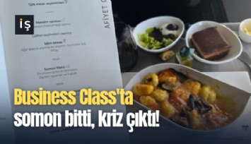 Business Class'ta somon bitti, kriz çıktı!