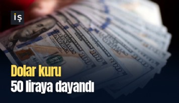 Dolar kuru 50 liraya dayandı