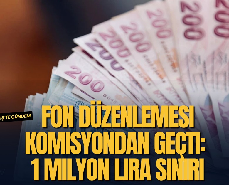 Fon düzenlemesi komisyondan geçti: 1 milyon lira sınırı